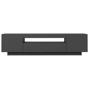 TV Cabinet with LED Lights Gray 63