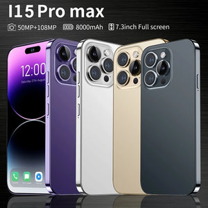 i15 Pro Max Smart cell phone GPS Global GSM call unlocked Dual sim card Android gaming Mobile Phone