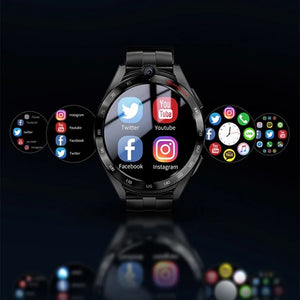 Lokmat  Appllp 4 Pro Smart watch 2023 1.6 inch 400*400 HD Screen 8MP Dual Camera  900mAh Wifi 4G GPS Smartwatch with sim card