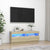 TV Cabinet with LED Lights Sonoma Oak 39.4