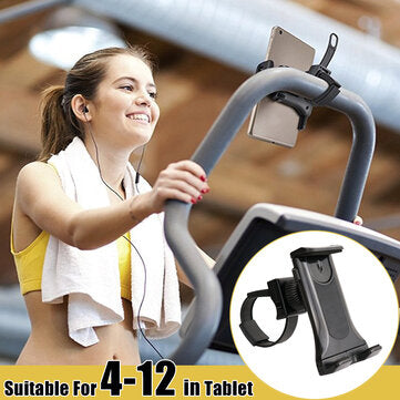 Universal Outdoor MTB Motorcycle Road Bike Bicycle Handlebar Mobile Phone Holder Fitness Room Exercise Tablet Bracket Stand