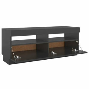 TV Cabinet with LED Lights Gray 39.4