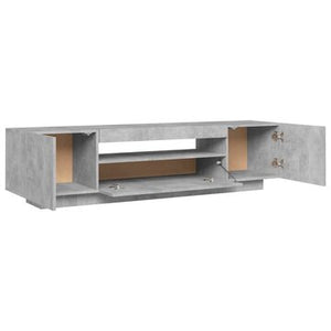 TV Cabinet with LED Lights Concrete Gray 63
