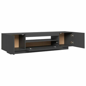 TV Cabinet with LED Lights Gray 63